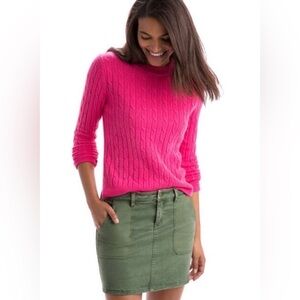 Vineyard Vines Cashmere Cableknit Sweater
Ultra Pink